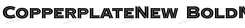 CopperplateNew BoldM字体转换